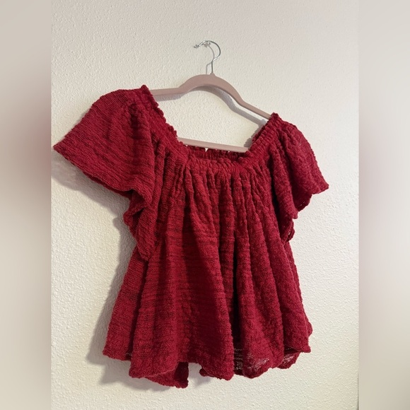 Free People Frills & Thrills Off Shoulder Top - Picture 4 of 10